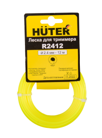 Леска Huter R2412 для триммера, 2.4 мм, круг Леска Huter R2412 для триммера, 2.4 мм, круг